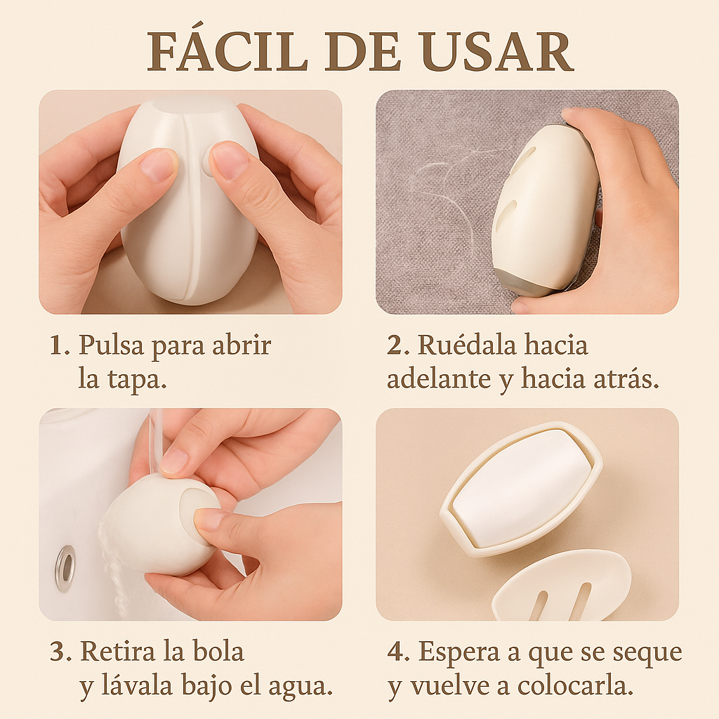 Rodillo eliminador de pelusas lavable